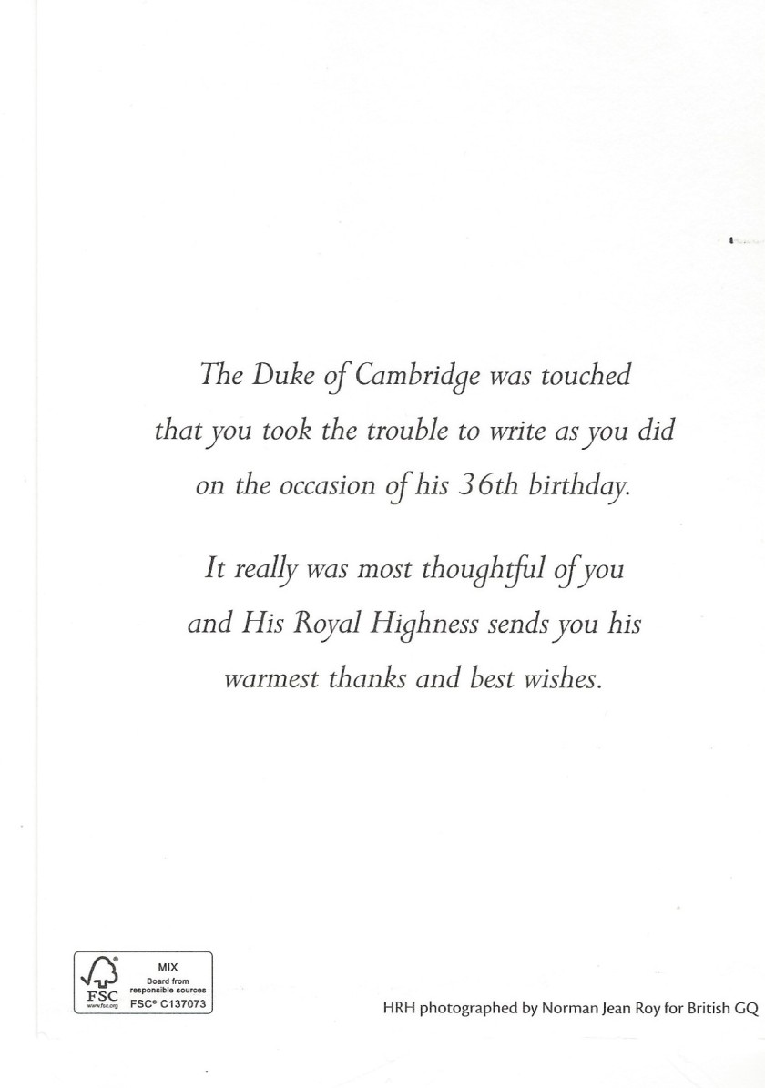 Cambridge Duke 36th Birthday